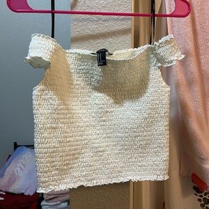 forever21 off the shoulder crop top